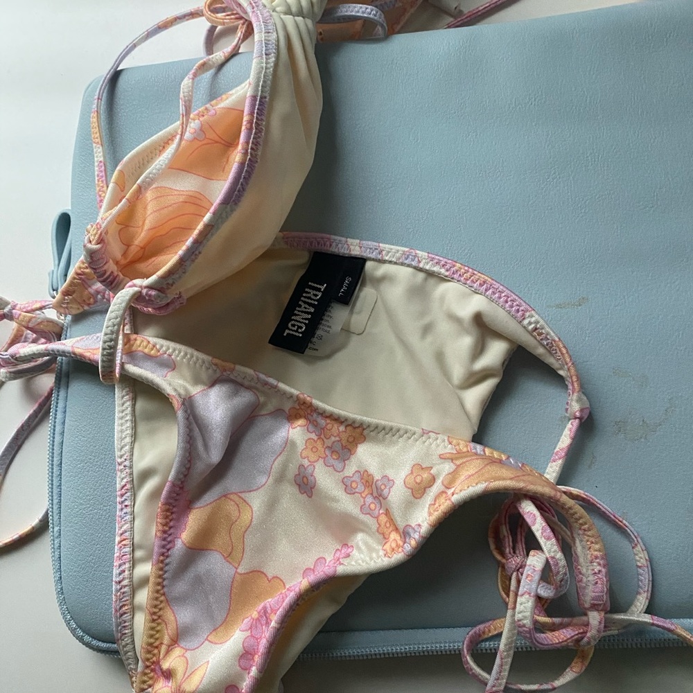 triangl size small bottom and top.